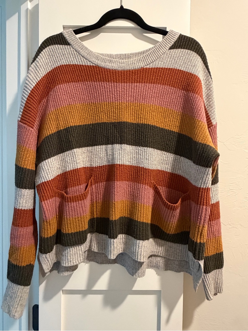Madewell Striped Multicolor Knit Sweater